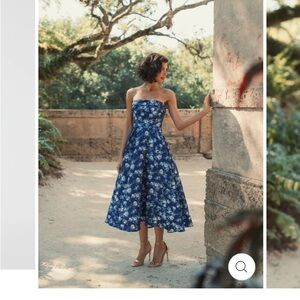 Mac Duggal strapless dress.